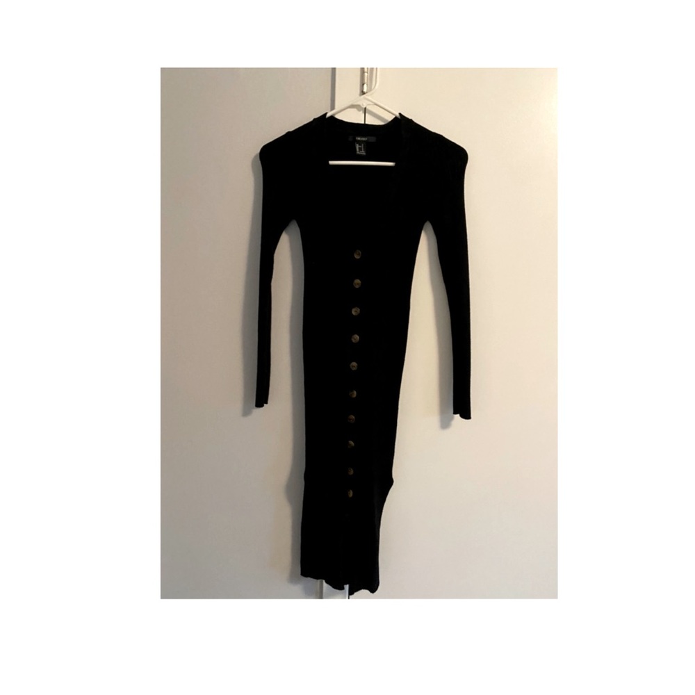 Black sweater dress
